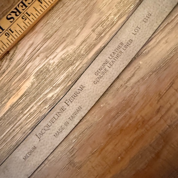 Jacqueline Ferrar Navy Belt with Gold Circle Buckle - Picture 5 of 5